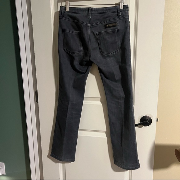 💎EUC BURBERRY WOMEN’S JEANS DARKER GRAY SIZE 6. MIDRISE BOOT CUT 14 inch waist. - Picture 3 of 8